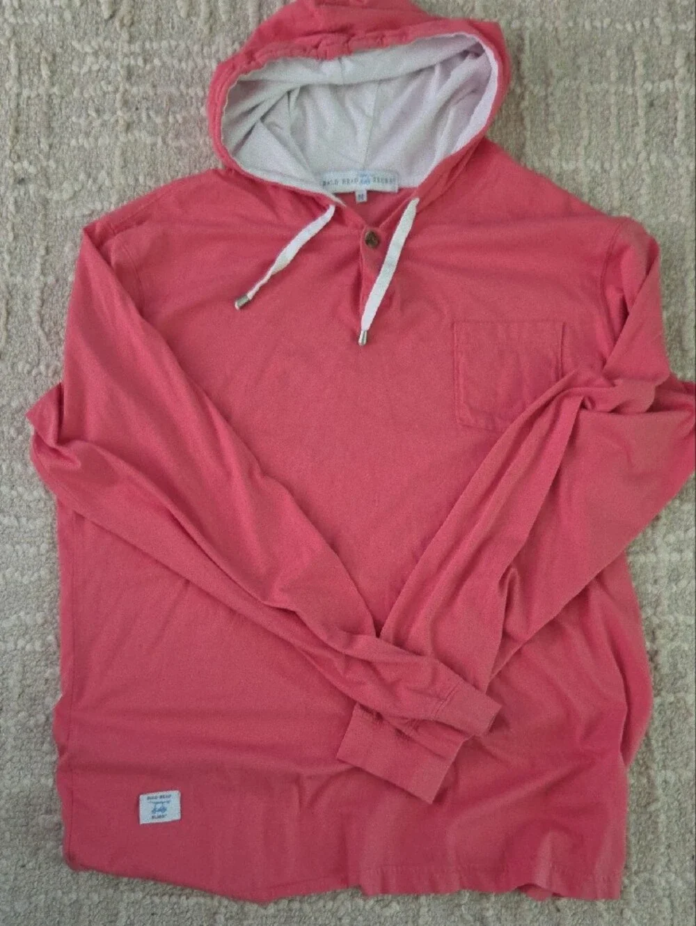 Bald Head Blues Coral Hooded Pullover, M - New, No Tags